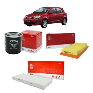 Kit De Filtros Wega Toyota Etios New 1.5 16v 103cv 2016/...